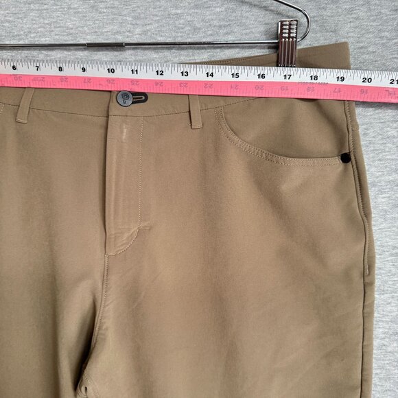 Public Rec Everyday Golf Performance Tech 5 Pocket Pants Beige Mens 38/36 Stretc - Picture 7 of 12